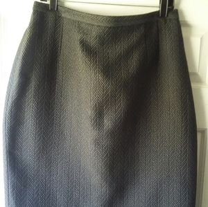 👜LINDA ALLARD, ELLEN TRACY, SKIRT.